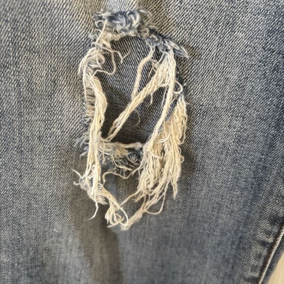 Kut from The Kloth Womens Reese Ankle Straight Leg 14 Ripped College Preppy Logo - Picture 6 of 16